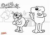 Colouring Roobarb A4 Custard Tv Them Masks Onto Hanging Enjoy Paper Wall Print These sketch template