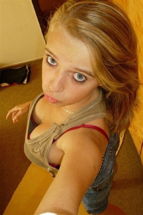blonde milf cleavage selfie hard sex