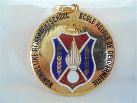 medal ecole royale de gendarmerie bruxelles belgium original