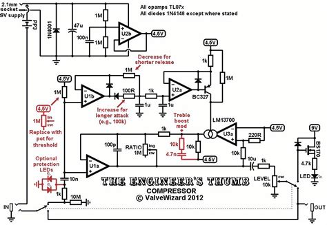 audio compressor circuit diagram compression understanding     controls