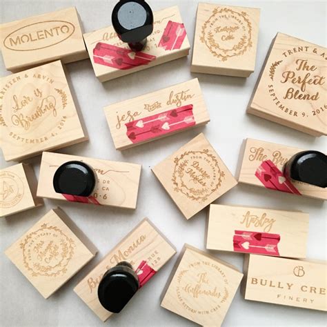 personalized return address stamp wedding t self inking etsy