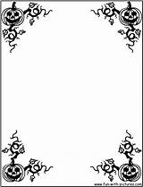 Halloween Border Borders Clip Clipart Fun Coloring Frame Bat Cliparts Pageborders Pages Spooky Background Corner Paper Powerpoint Downloads Disney Library sketch template