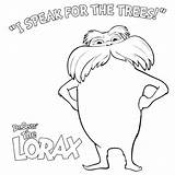 Lorax Coloring Pages Tree Trees Printable Truffula Drawing Speak Sheets Dr Fish Clipart Colouring Ham Eggs Green Quotes Seuss Color sketch template