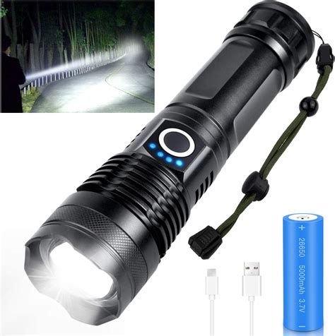 rechargeable led flashlight high lumens  high lumens super bright tactical flashlights