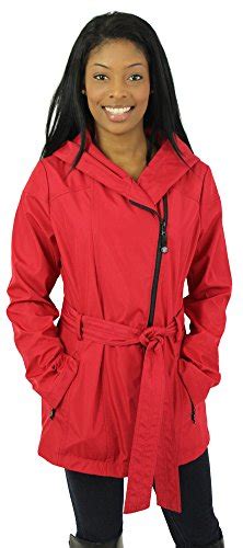 Jessica Simpson Women S Hooded Zip Rain Coat Jacket Wool