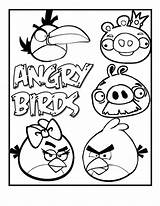 Coloring Angry Birds Pages Space sketch template