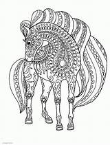 Coloring Pages Adults Animal Horse Printable Print Adult Colouring Animals Mandala Book Sheets Look Other Fox sketch template