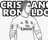 Ronaldo Cristiano Pages Coloring Coloringpagesonly sketch template