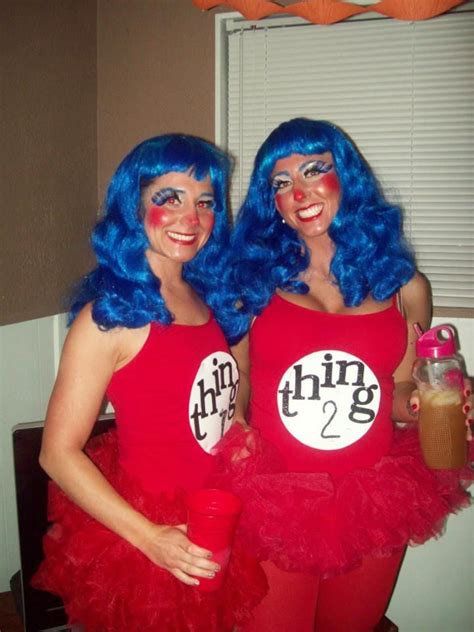 thing 1 and thing 2 halloween costumes plus size blonde