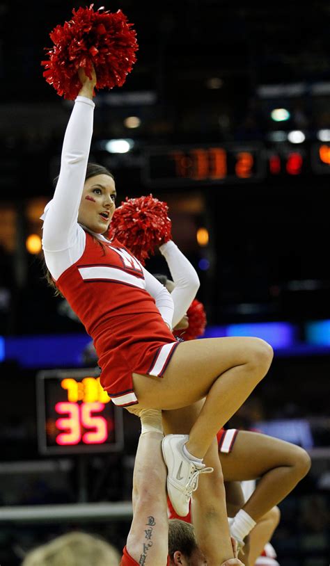 university of mississippi cheerleader gets a lift cheerleaders