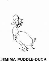 Jemima Duck Puddle Coloring Pages Colouring Beatrix Potter Drawings Template Kids Google Warne Frederick Limited sketch template