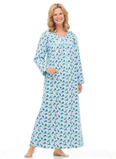 printed flannel gown walmartcom