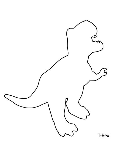 rex dinosaur stencil