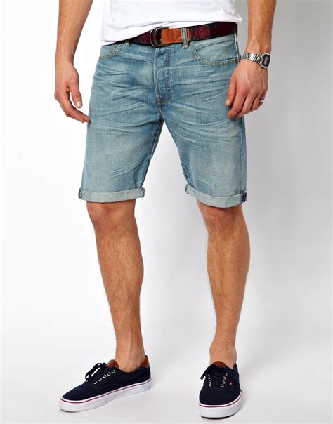 stylish summer cut  denim shorts  men  fashion supernova