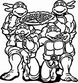 Ninja Turtles Coloring Pages Mutant Teenage Kids sketch template