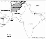 Afghanistan Map East Middle Asia Blank Printable Asian India Quiz Enchantedlearning Country Kabul Capital Pakistan Iran Including Maps Uzbekistan China sketch template