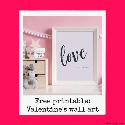 printable valentine wall art cobberson