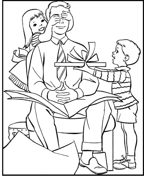 fathers day surprise  dad coloring pages  kids crq printable