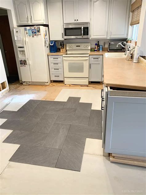 choosing  kitchen floor tile layout list  progress