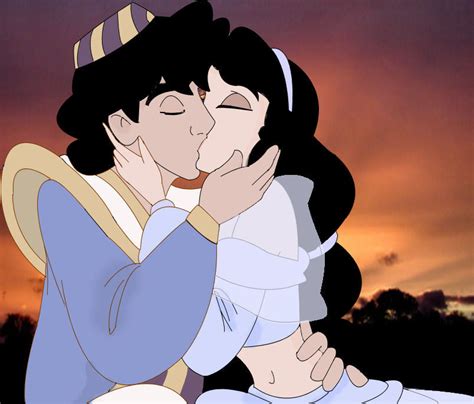 For Valentines Favorite Aladdin And Jasmine Kiss Click
