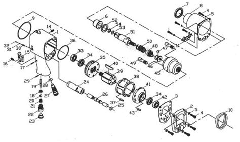 air impact wrench parts diagram