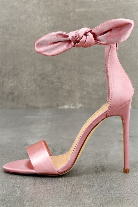 stunning stilettos dusty pink heels ankle strap heels lulus
