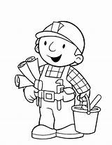 Builder Coloring Bob Pages Comments sketch template