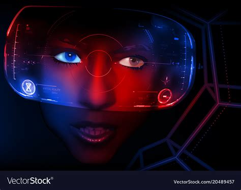 Virtual Reality 3d Royalty Free Vector Image Vectorstock