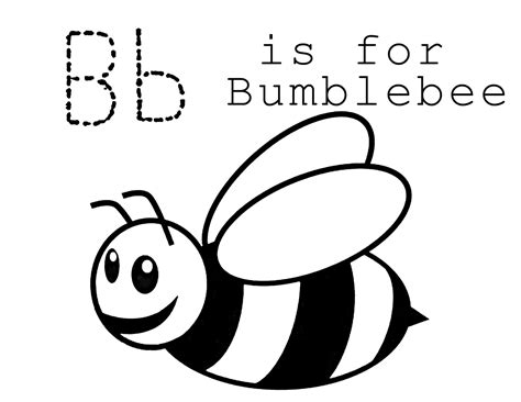 bumblebee  flower coloring page