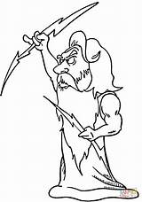 Zeus Coloring Pages God Greek Kratos Sketches Vs Greece Color Designlooter Drawing 83kb Print Simple Drawings sketch template