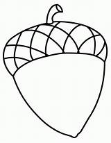 Acorn Coloring Pages Fall Kids Drawing Acorns Print Printable Clipart Clip Sheets Color Colouring Crafts Preschool Popular Library Choose Board sketch template