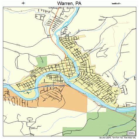 warren pennsylvania street map