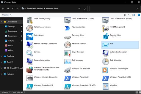 windows  administrative tools windows tools gambaran