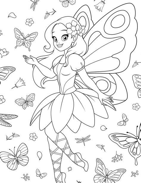 fairy coloring pages  kids  adults