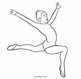 Gymnastics Coloring Pages Printable Book Kids sketch template