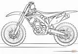 Coloring Motocross Bike Pages Kawasaki Drawing Printable sketch template