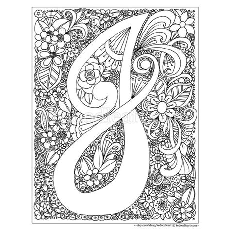 letter  coloring pages  adults idalias salon