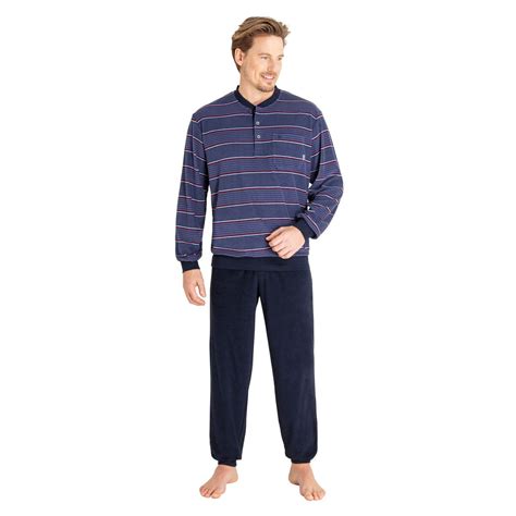 luxe badstof heren pyjama gratis verzending  de mooiste pyjamas nachthemden