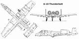 Thunderbolt Fairchild A10 Attack Airwar 10a Gliders sketch template
