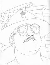 Peterson Tom Coloring Book Part Sgt Slaughter sketch template