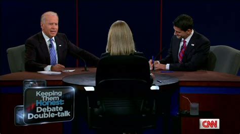 vice presidential debate double talk cnn