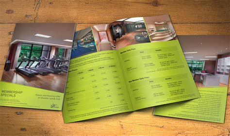 ahasees spa membership bifold brochure  behance