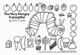 Coloring Hungry Caterpillar Very Pages Printables Popular sketch template