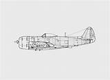 Thunderbolt Fighter sketch template