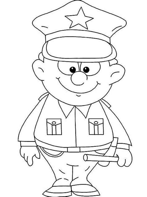 police officer coloring pages    print