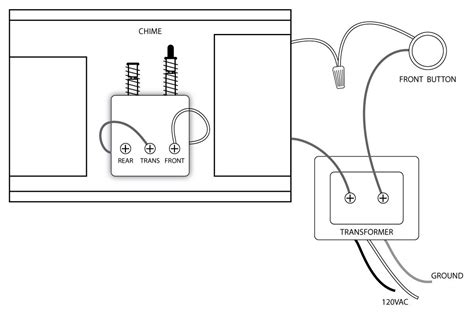 simple   wire  doorbell system diagram youtube door bell