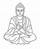 Buddha Clipart Clip Drawing Buddhism Logo Siddhartha Outline Easy Budda Coloring Lord Zen Template Fireworks Goutham Pages Clipground Gautam Cliparts sketch template