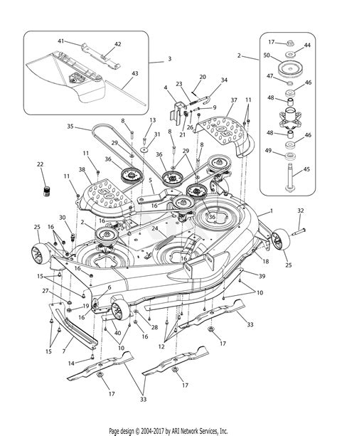 parts diagram  troy bilt lawn mower