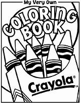 Coloring Book Cover Pages Clipart Crayola Printable Print Color Clip Colouring Books Kids Sheets Sheet Fun Clipground First Crayons Very sketch template