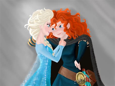 Elsa X Merida By Bekwo On Deviantart